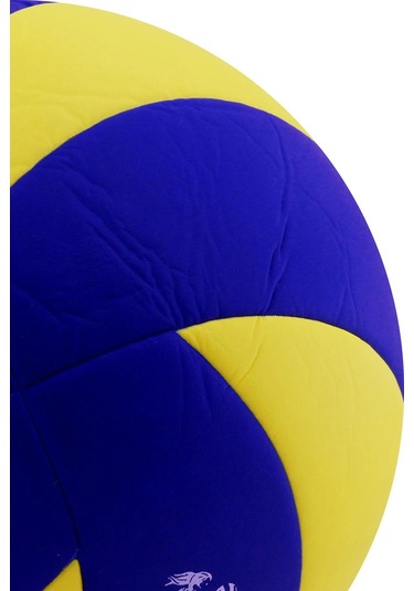 Voleybol Topu Soft Touch Yapıştırma Yumuşak Yüzey 18 Panel 5 Num Lacivert - Sarı