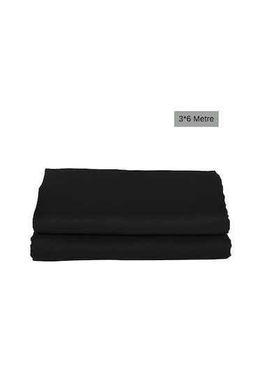 Gdx Kumaş Fon Siyah 3x6 Metre Katlanabilir / Yıkanabilir
