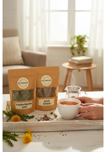 Karahindiba Çayı & Deve Dikeni Doğal Bitki Seti 2 50 Gr