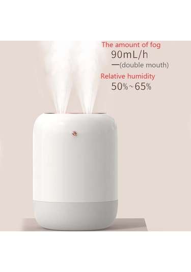 M09 Çift Nozullu Hava Nemlendirici Led Dijital Ekran Uv Sterilizasyon Taşınabilir Araç Nemlendirici, Ürün Özellikleri: Şarj Edilebilir Tip Yeşil