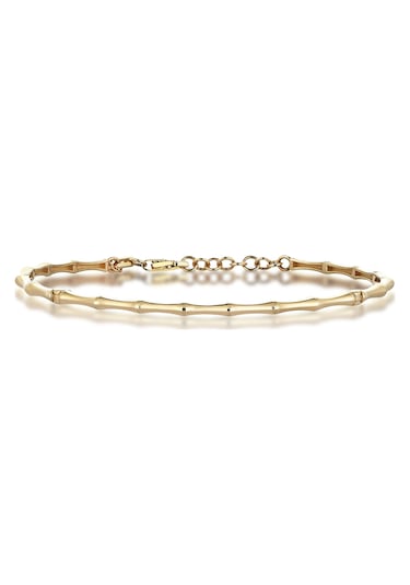 Reis Bone Bangle Sarı Altın