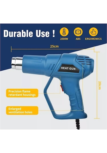 Tograt TGR-101 Profesyonel 2000 W Sıcak Hava Tabancası ( 2 Kademeli ) Yx6