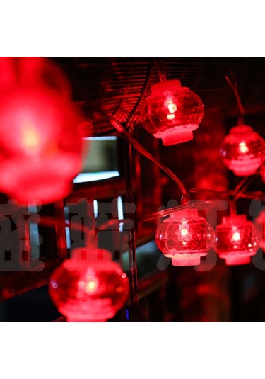 Sones 6m 40 Işık Yeni Yıl Çin Kırmızı Fener Led Işıkları Küçük Kırmızı Fener Diğer