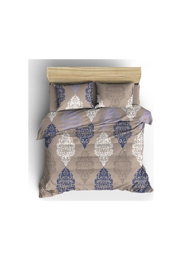 120 X 200 Yatak İçin Çarşafı Lastikli Pamuklu Nevresim Takımı Kahve