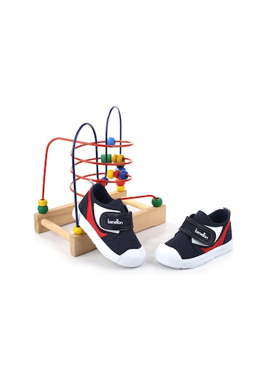 Benetton Bn-1403 Rahat Ortopedik Taban Kız/erkek Çocuk Ayakkabısı LACİ-KIRMIZI Lacivert - Kırmızı