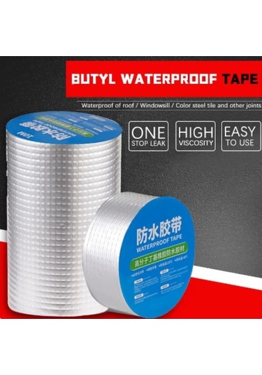 Pazly Süper Su Geçirmez Bant Sızdırmazlık Onarım Bahçe Hortumu Havuz Kurtarma Alüminyum Bant 56790287 50mmx10m