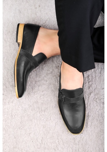 Ducavelli Fiela Hakiki Deri Erkek Klasik Ayakkabı, Loafer Klasik 001