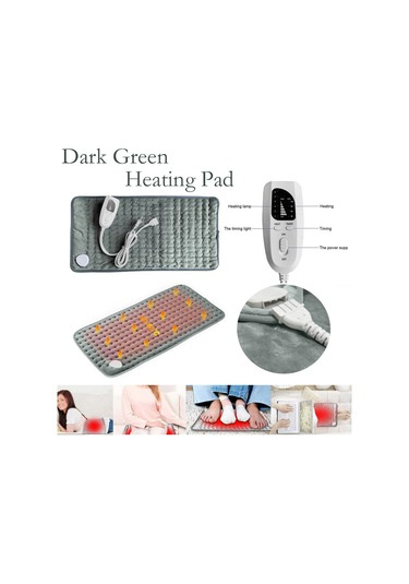 Ranyeek Ev İçin Fizyoterapi Isıtıcı Padı - 60x30cm Yeşil - 110v Amerikan Standartı - Kolay Kullanım - Konfor Sağlar Yeşil