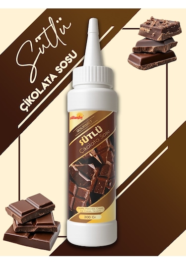 Sütlü Çikolata Sos - Waffle& Krep& Pankek&tatlı&dondurma& Kru...