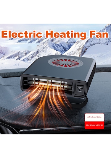 Reedark 12v/24v Araç Isıtıcı - Taşınabilir Hızlı Defrost Ve Sis Çözücü - Siyah