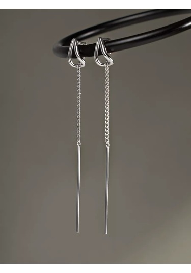 Marıola 925 Ayar Gümüş Uzun Çıngırak Küpeler 85928433 Diğer