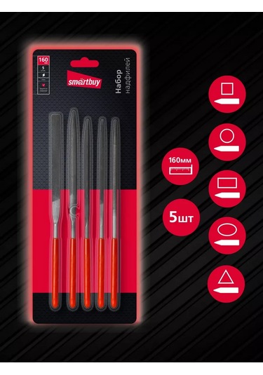 Smartbuy Metal/ahşap İçin 5 Parça Eğeler Seti 214987004