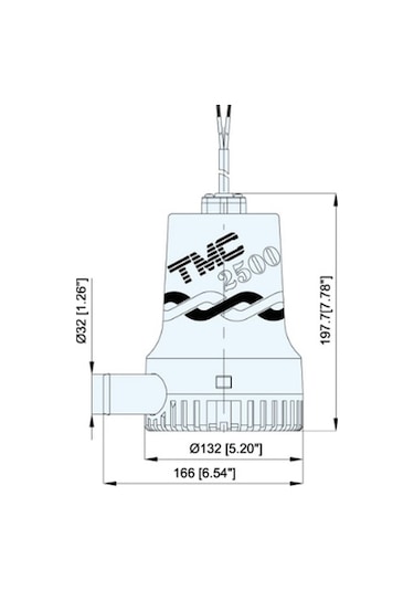 Tmc Sr12118 Sintine Pompası 24 Volt 2500 Gph 8 Amper