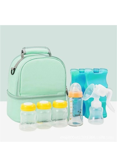 Jialan Portatif Anne Ve Bebek Çantası Yalıtımlı Soğutmalı Çanta Yeşil