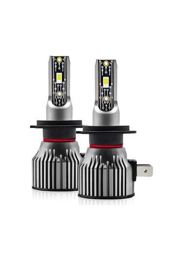 Youtek Led Far Ampulü A6 H7 120w 6500k 12000lm Ip68 Su Geçirmez Çiftli Set