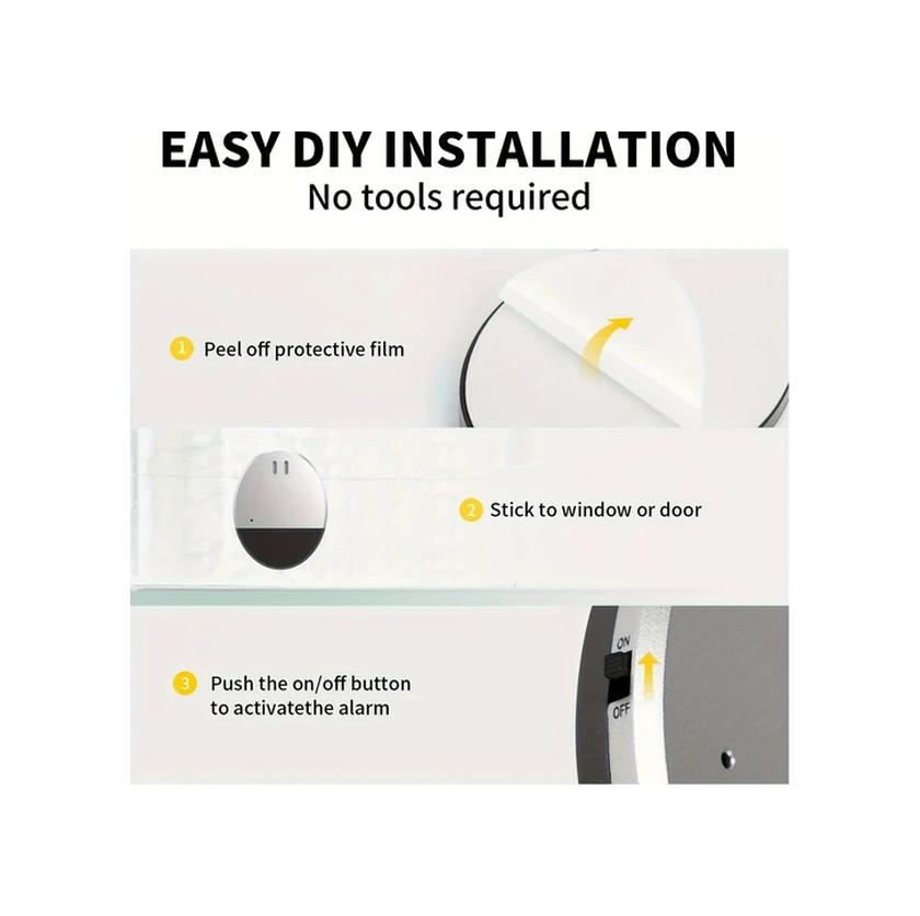 Willowhaven 2 Adet Kompakt Taşınabilir 130db Kapı Pencere Titreşim Alarmı: Kolay Kurulum