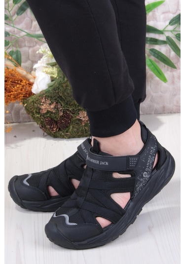 Hammer Jack 24813 Crımson Rahat Esnek Orijinal Ürün Outdoor Erkek Sandalet Siyah