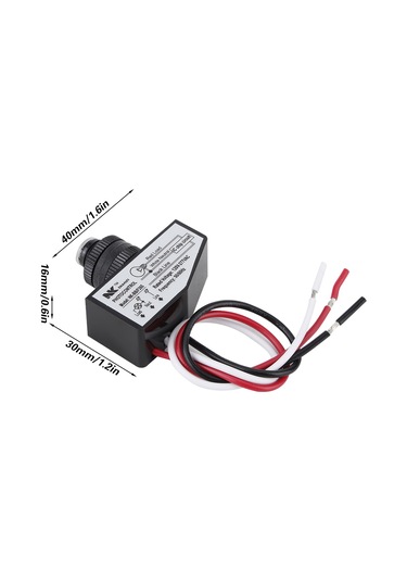 Tenfowee Enerji Tasarruflu 120-277vac 50/60hz Işık Kontrollü Anahtar, Led Ve Fosforlu Ampuller İçin Uygun, Ip65 Yağmur Dayanıklı Nk-bb/f265