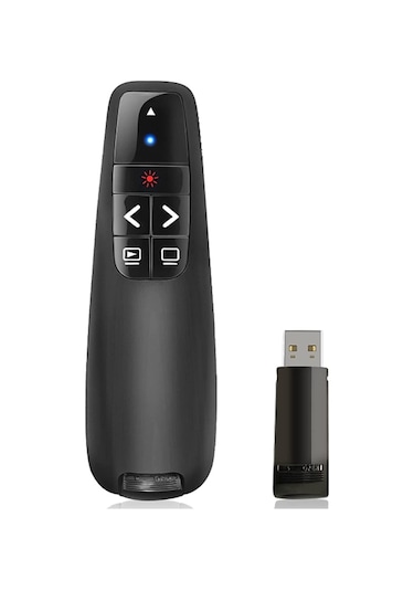 R400 Lazer Sunum Kumandası 2.4 Ghz Usb + 2 Adet Pil