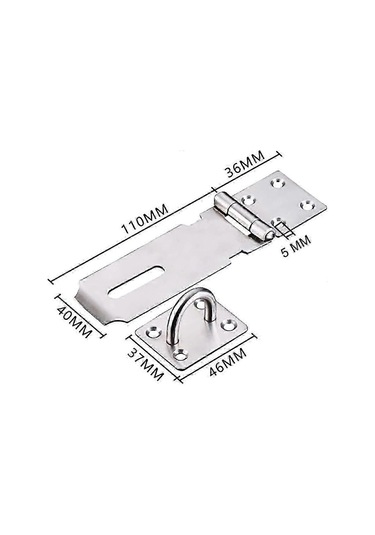 Stainless Steel Padlock Hasp, Heavy Duty Hasp And Staple, Door Ha