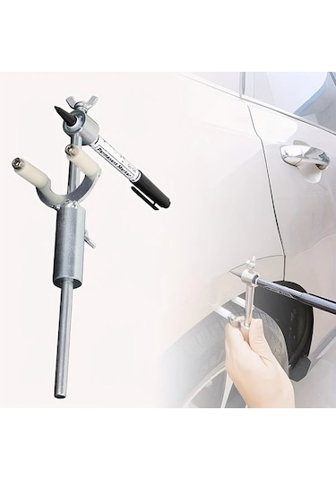 Hightower Y-ty104 Tekerlek Kaş Çizici - Paralel Çizim, Kaporta Düzeltme Ve Lastik Hizalama, Gümüş