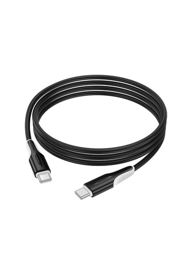Borofone Bx119 Yeni 60w Usb-c / Tip-c Usb-c / Tip-c Hızlı Şarj Veri Kablosu, Uzunluk: 1m Beyaz