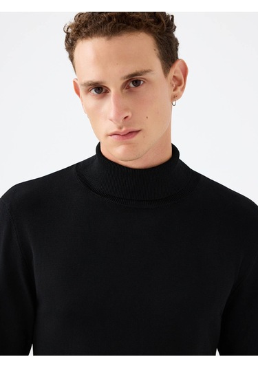 Loft Regular Fit Siyah Erkek Kazak Lf2041623 Siyah