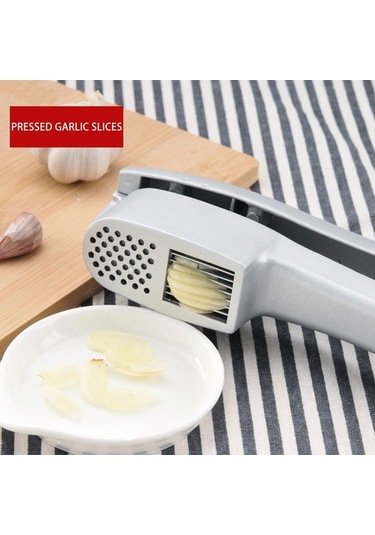 Pazly Paslanmaz Çelik Sarımsak Ve Zencefil Pres - Ergonomik Saplı Kırıcı, Kolay Soyulma, Bulaşık Makinesi Güvenli, Çok Renkli Mutfak Aleti Çok Renkli