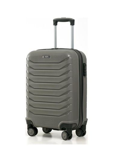 Yefa Pp Polipropilen Kırılmaz Kabin Küçük Boy Valiz Gri