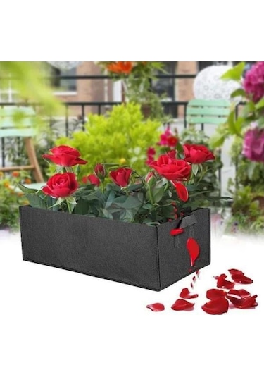 Yeşil Kumaş Yükseltilmiş Bahçe Yatağı Kare Keçe Bahçe Çiçek Yetiştirme Çantası Sebze Bit Dikme Çantası Ekici Pot Saksılar 55796873