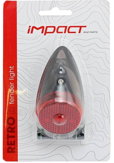 İmpact Retro R Klasik Bisiklet Çamurluk Arka Stop Lambası Kırmızı
