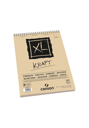 Canson Xl Kraft Defter - A4 - 90Gr - 60 Yaprak