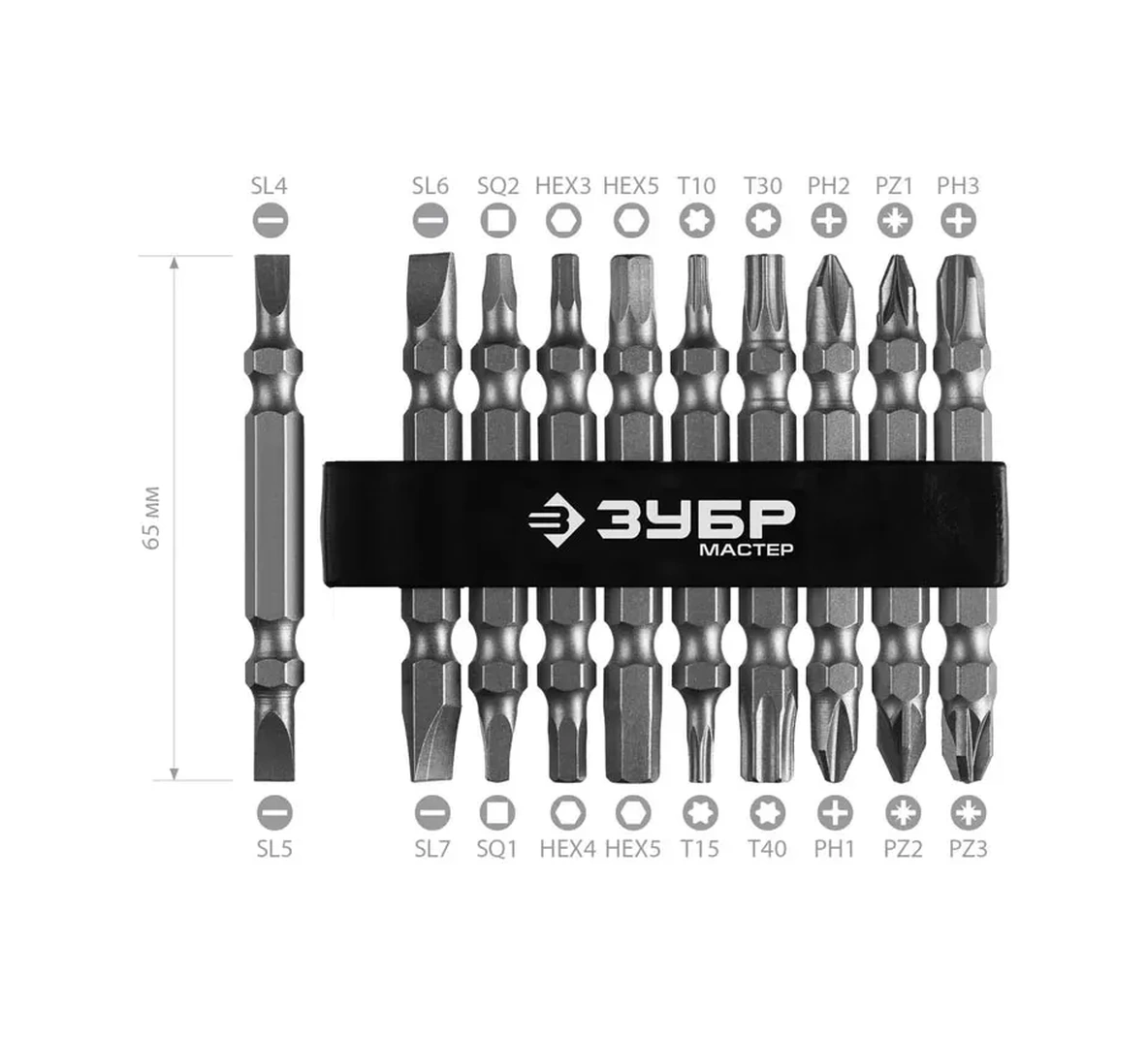 Zubr 10 Adet Mx-10 Vidalı Tornavida Ve Matkap Ucu İki Taraflı Bitler 211934997