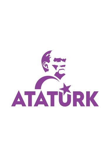 Atatürk Türk Bayrağı Sticker 17x17 Cm Mor