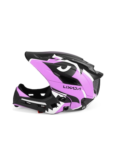 Lixada Mor Çocuklar Ayrılabilir Tam Yüz Kask Y11984pp-standart Standart Mor