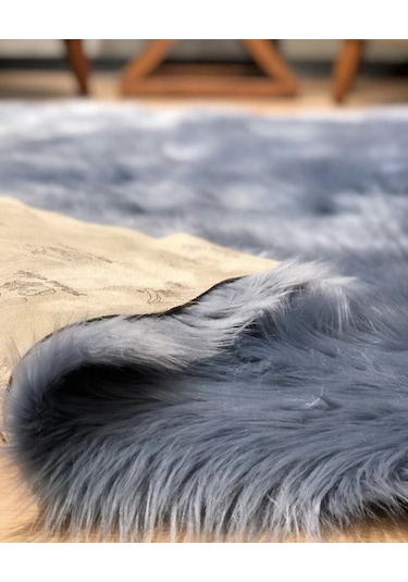 Doğuş Peluş Halı A Post Düz Kesim Gri