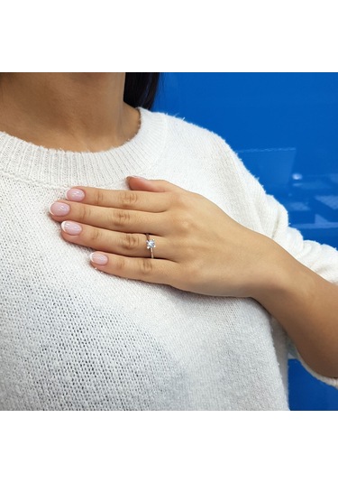 Lova G Renk 0,45 Karat Pırlanta Tektaş Yüzük - Idl - 1070173