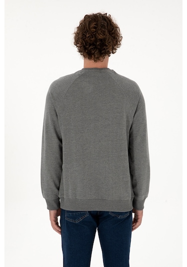 U.s. Polo Assn. Erkek Antrasit Melanj Sweatshirt 50313752-vr081 Antrasit Melanj