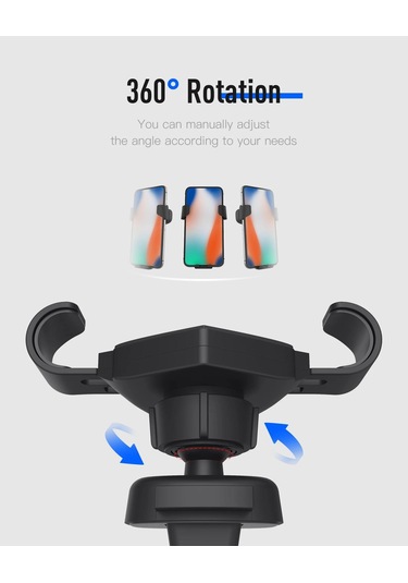 Klima Izgarasına Takılan Araç Telefon Tutucu Tek Elle Kullanım Araba Oto Telefon Standı