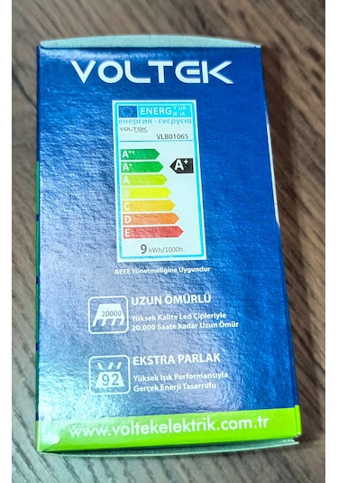 Voltek 9w - Led Ampul E27 6500k
