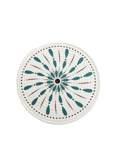 Suntek Dokuma Yuvarlak Servis Altlığı 12cm Örgülü Stil-b Stil B Diğer