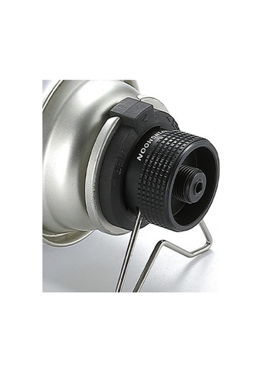 Fortunelane Dağcı Düz Gaz Tankı Adaptörü, Kartuşlı Ofen Bağlantı, Hızlı Montaj, Sızıntısız, Doğa Yemeği Isıtma, Siyah Alüminyum Siyah