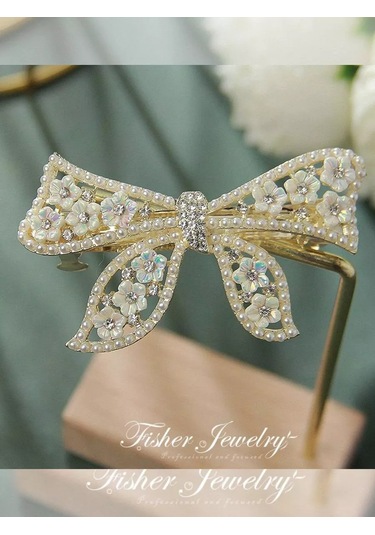 Bijoubijou Taşlı Fiyonk Saç Tokası 244632905 Gri