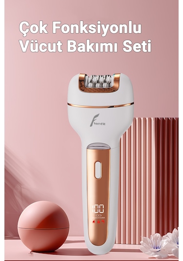 3 İn 1 Elektrikli Epilatör Tıraş Makinesi Bacak Koltukaltı Epilas