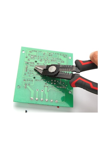 Geeksen Elektrikçi İçin 6 İnç Çok Fonksiyonlu Alevsiz Kablolu Fiber Optik Telli Kabloları Soyma Aleti Kırmızı, 100 Adet, 0.113kg, 16.5x6x1cm