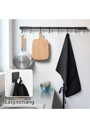 Yuntech01 Restoran Kafe Bar Garson Apron Siyah Universal Fit Dayanıklı Poliester Örtü Koruyucu Modern Desenli