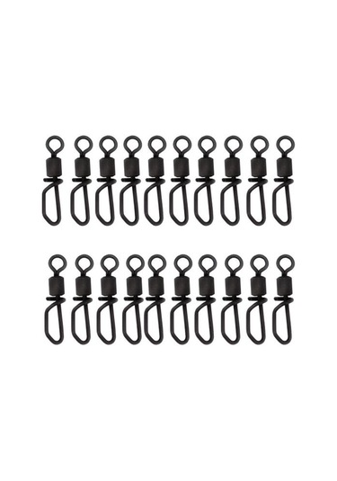 Muqzı Spor Aksesuarı 20 Adet Amerikan Tarzı Hızlı Değişim Döner Balıkçılık Terminali Aksesuar Mücadele