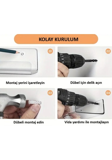 Pleksi Duvar Rafı 3'lü Paket