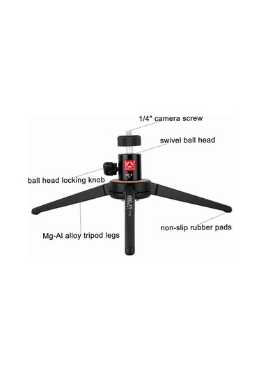 Kingjoy Kt-100+bd-0 Masa Üstü Tripod