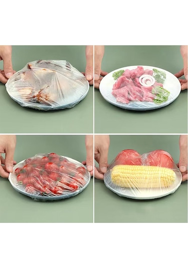 Geeksen Esnek Kenarlı Evrensel Gıda Saklama Kapakları, 300 Adet, Yeniden Kullanılabilir, Mutfak Düzeni İçin Pratik Diğer
